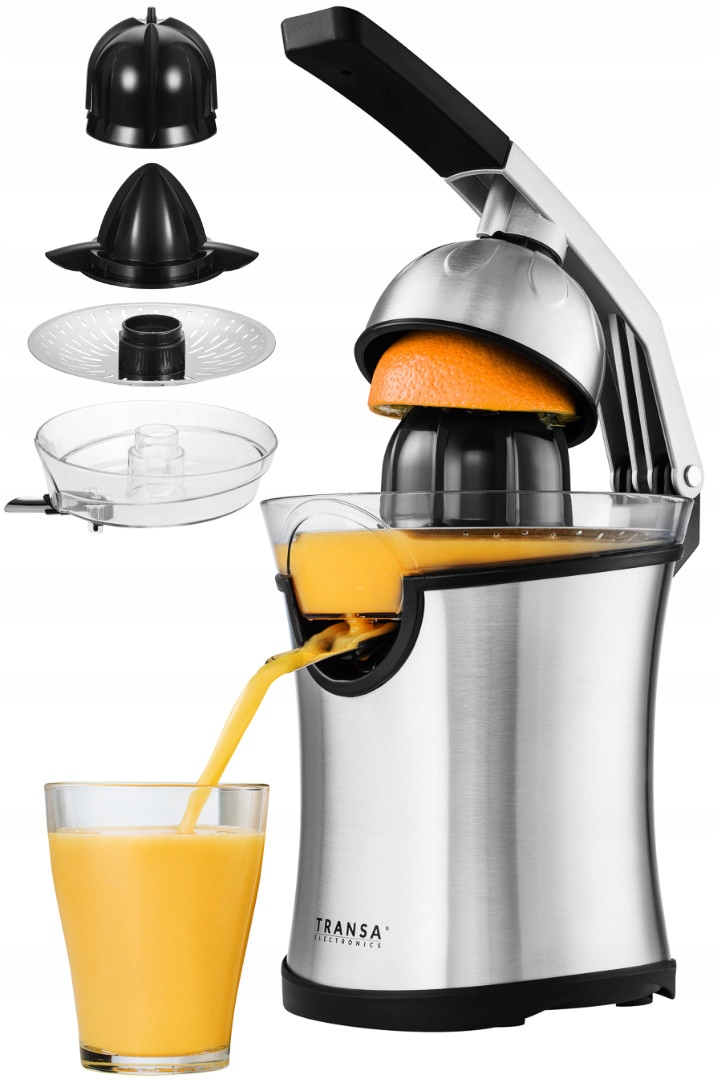 Odšťavovač citrusov Transa Electronics CitrusJuicer strieborný/sivý 300 W